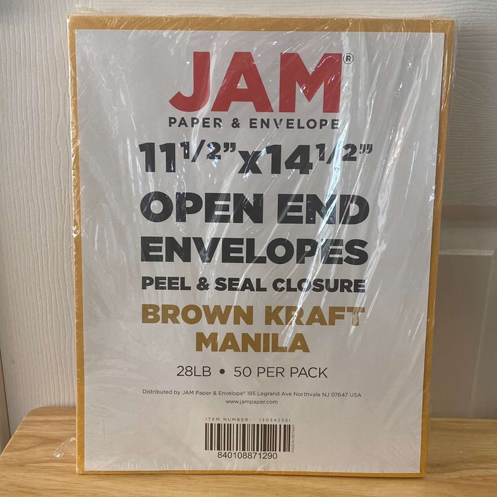 JAM Open End Envelopes